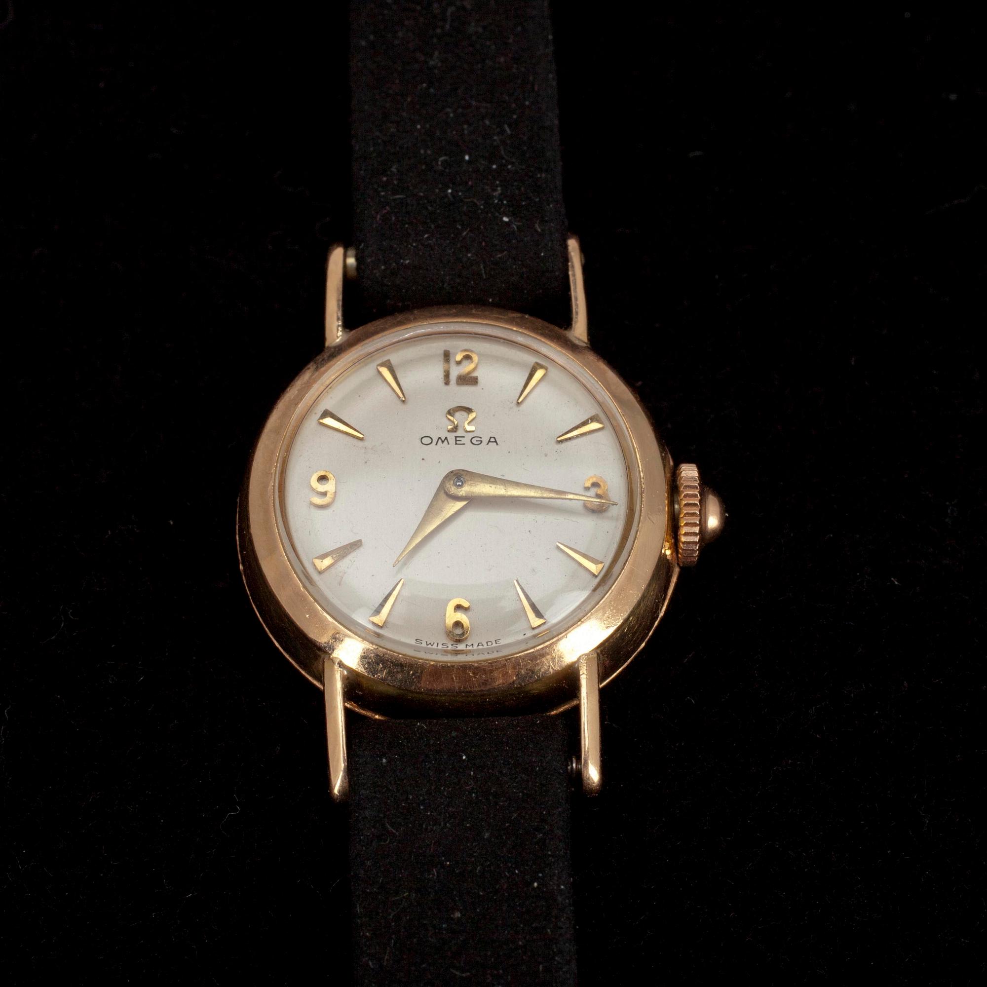 NAISTEN RANNEKELLO, Omega, kultaa 14K, Swiss made, 1900-luvun puoliväli.