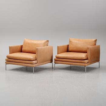 A pair of 'William' easy chairs by Damian Williamson for Zanotta. Designed  2010-15.