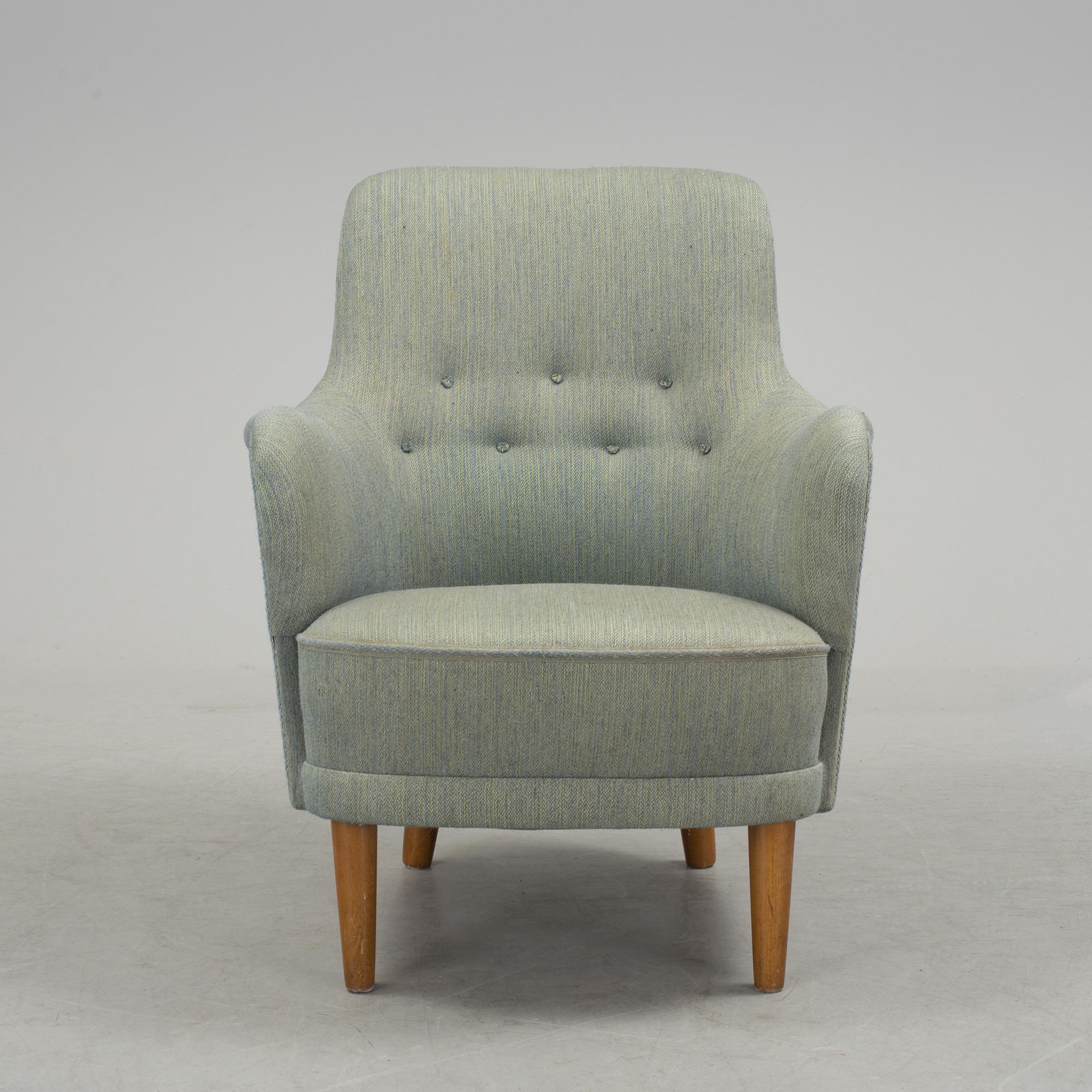 CARL MALMSTEN, fåtölj, "Samsas", 1900-talets andra hälft.