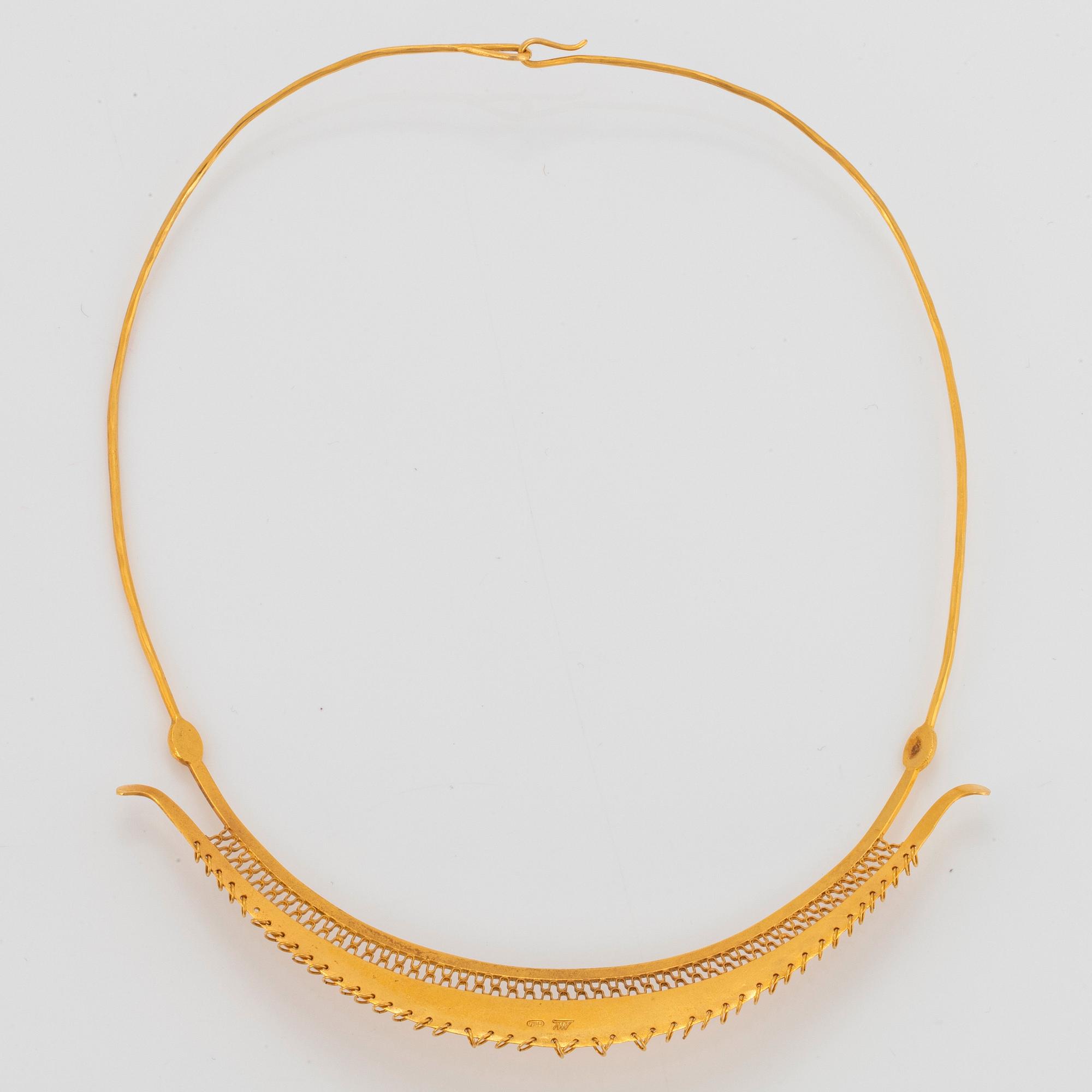 Tapio Wirkkala collier 18K guld.