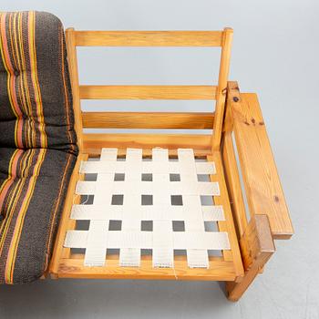 Sven Larsson, sofa table, fur, 1970s.