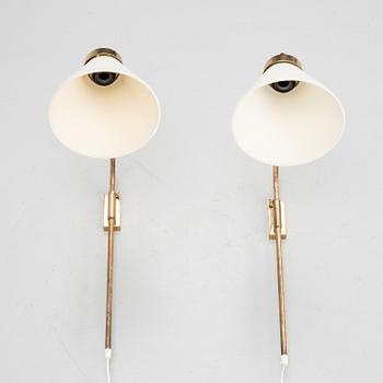 Josef Frank, Wall lamps, a pair, model 2484, Firma Svenskt Tenn.