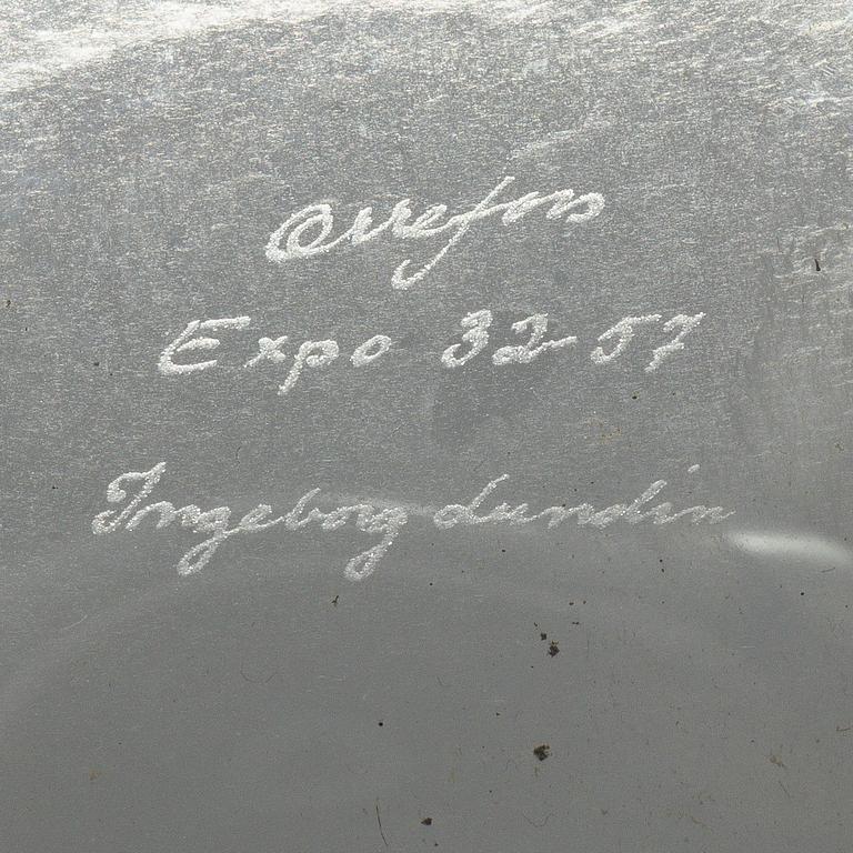 Ingeborg Lundin, a glass vase, "Äpplet", Orrefors Expo.
