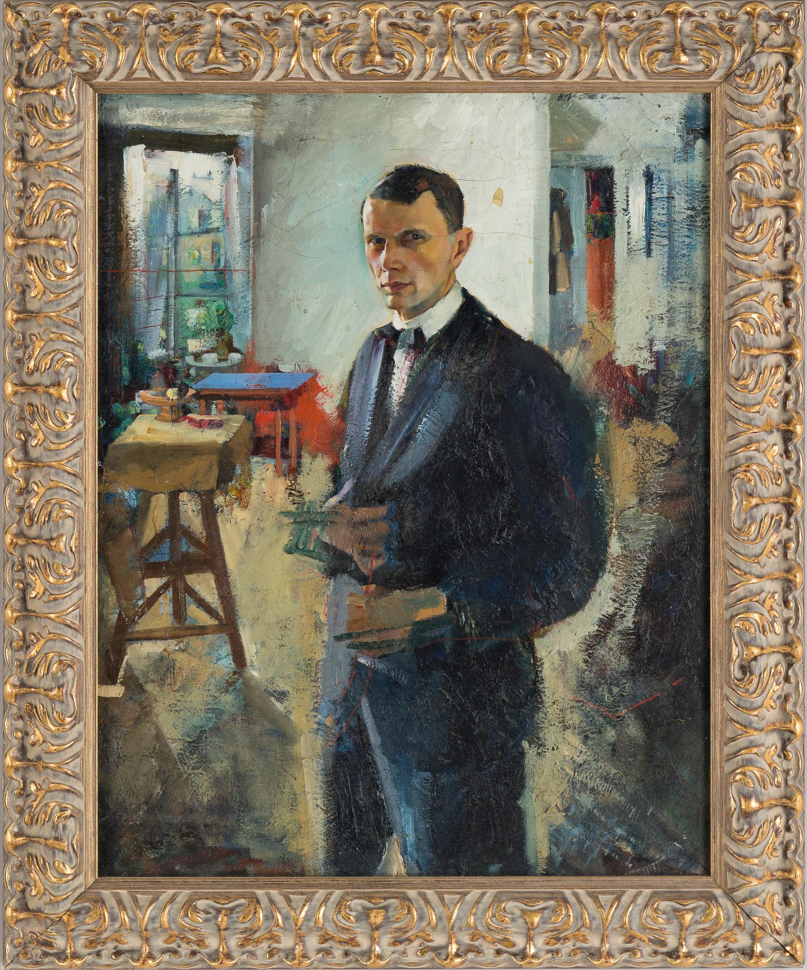 JOHN BROBERG, olja på duk, signerad.