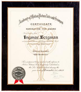 285. A NOMINATION PLAQUE,