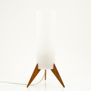 Uno & Östen Kristiansson, an oak and acrylic table light, Luxus, Vittsjö.