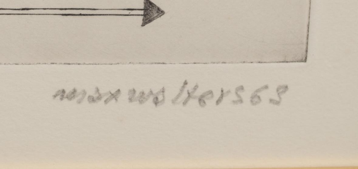 MAX WALTER SVANBERG, torrnål, signerad och daterad 63, ea.