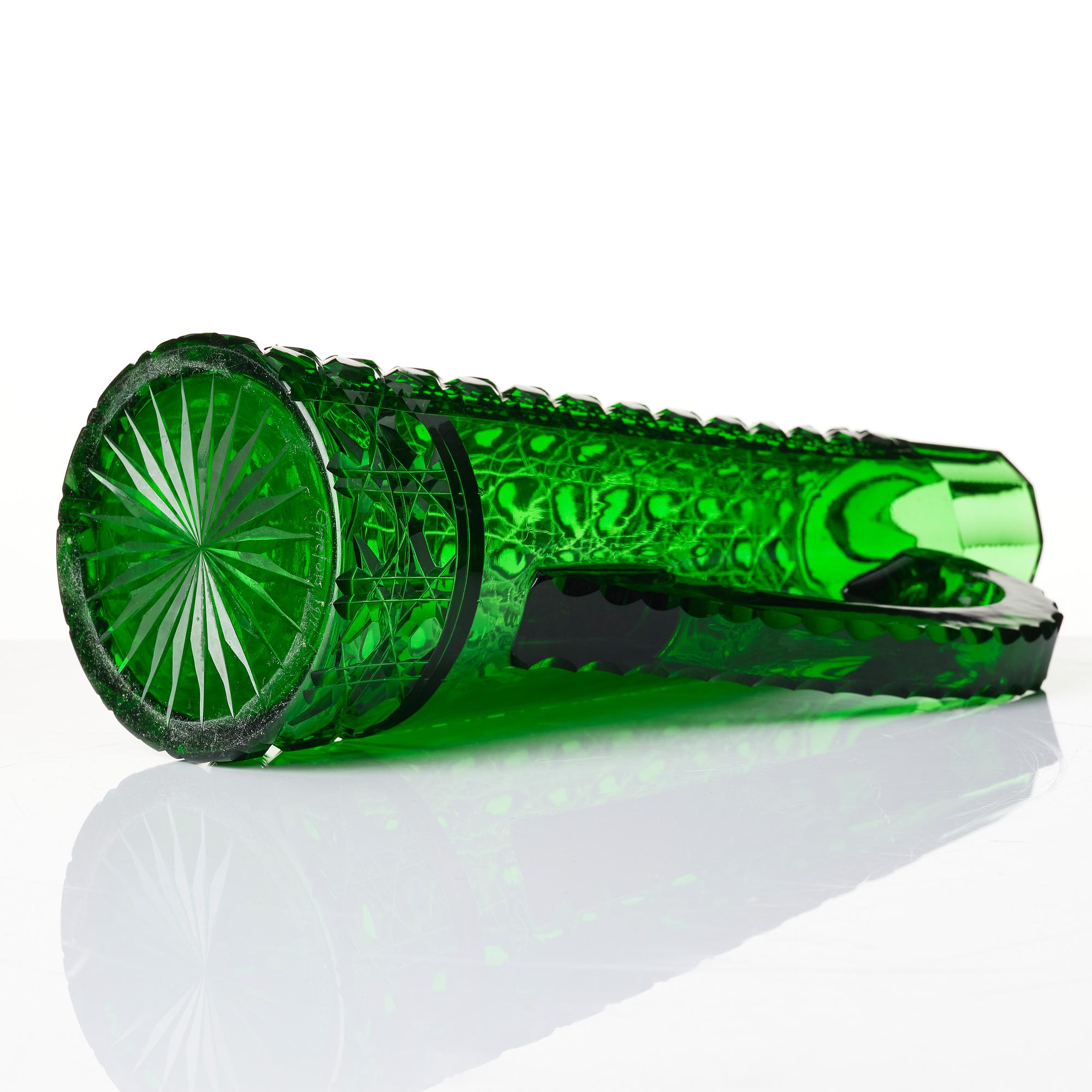 Likörservis, glas, en karaff och sex glas, Murano,  samt kanna,, 1900-tal.
