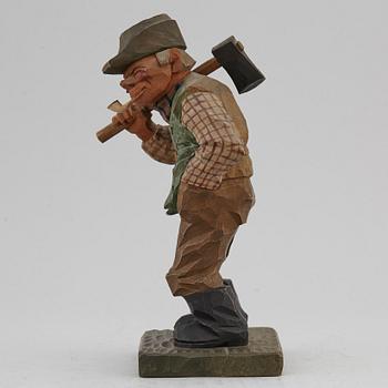 HERMAN ROSELL, sculpture, wood, signed and dated 1933.