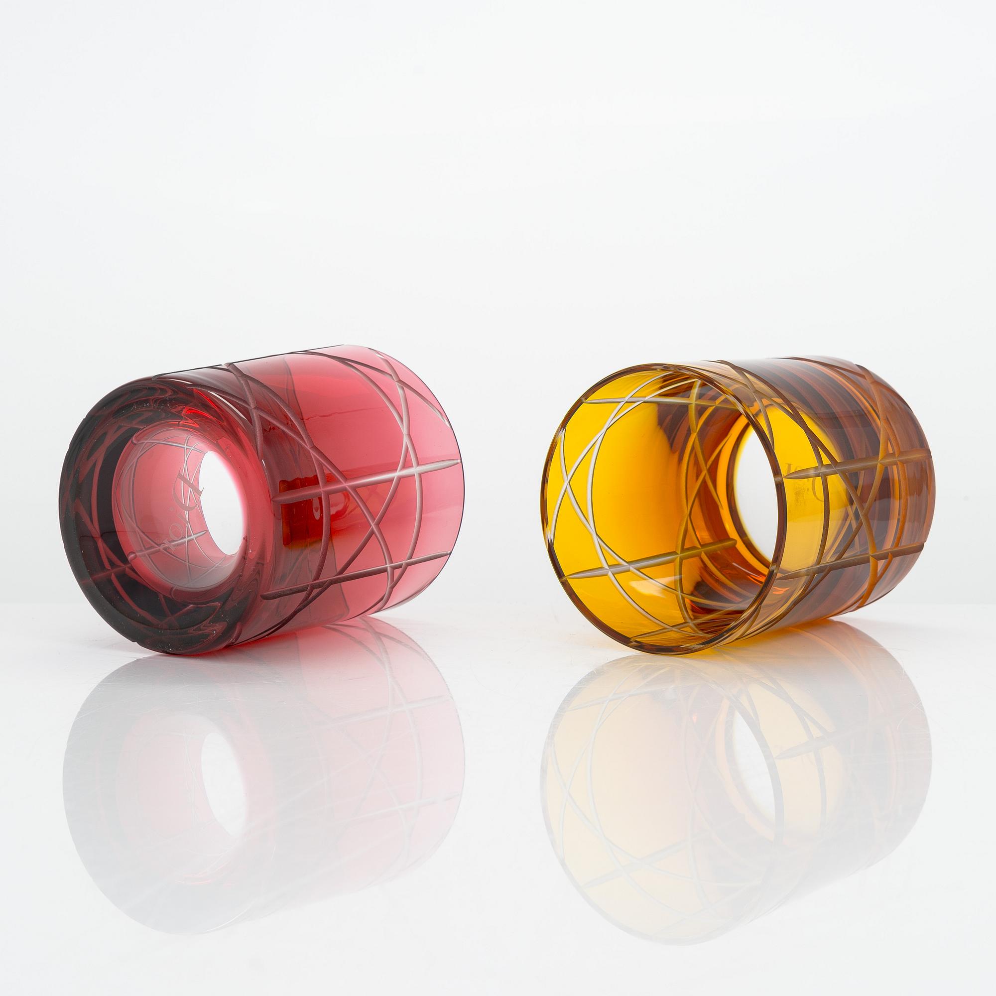 Dior, an 11-piece set of whisky glasses /tumblers.