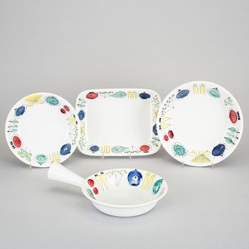 SERVISPORSLIN, 10 delar, "Picknick", Marianne Westman, Rörstrand, i produktion 1956-1969.