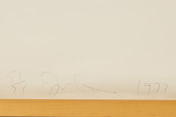 Jim Dine, etching, signed and dated 1972 and numbered 51/75.