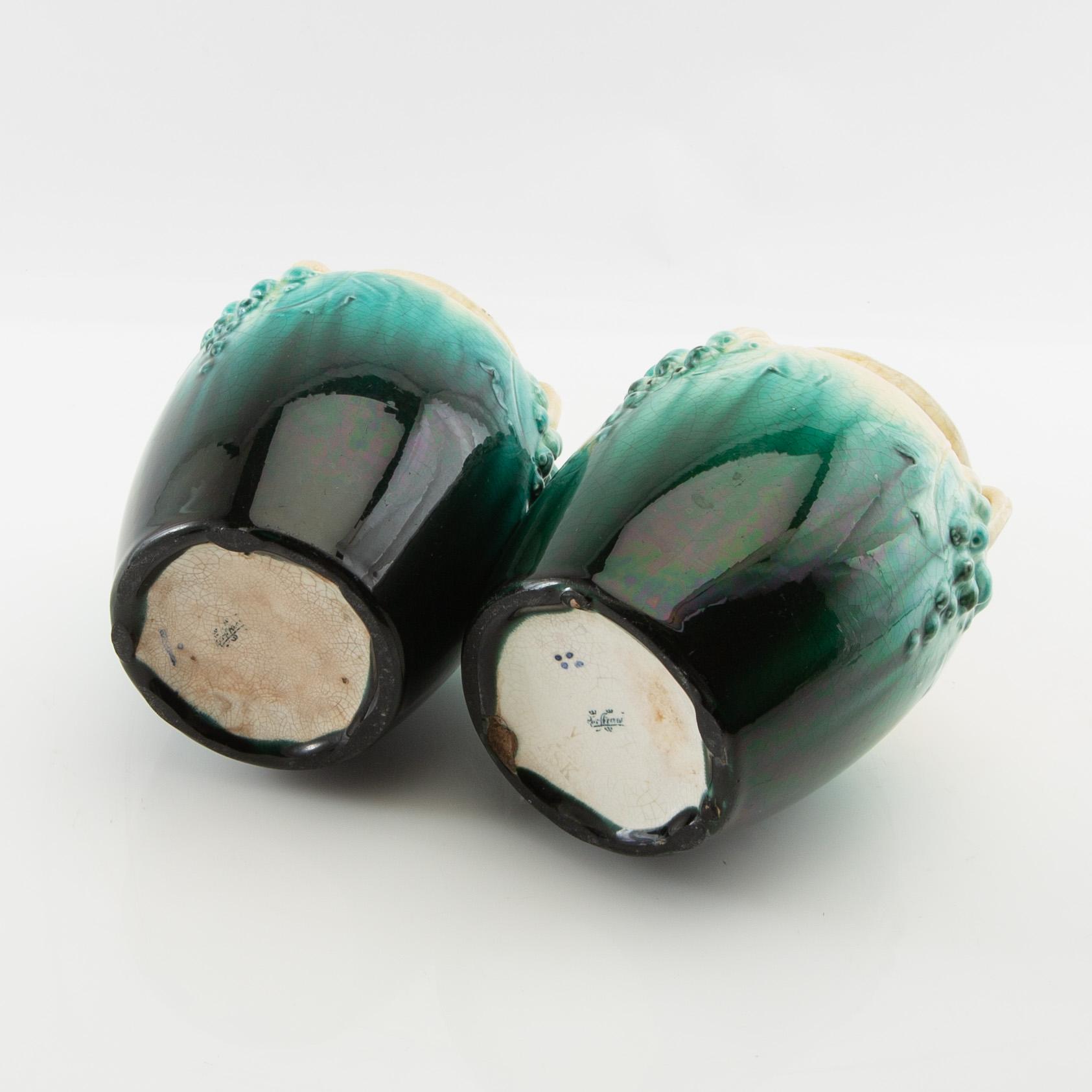 Vases a pair, Rörstrand, Art Nouveau.