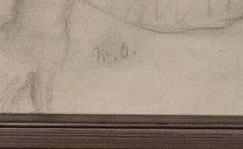 MIKKO OINONEN, blyertsteckning på papper, signerad M.O.