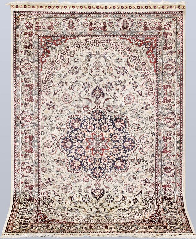 An Oriental silk rug, approx. 153 x 94 cm.