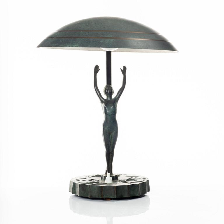 Bordslampa, art deco, 1920/30-tal.