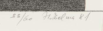 Herald Eelma, litografi, signerad och daterad -81, numrerad 33/60.