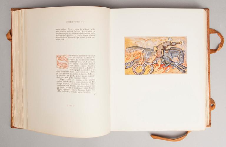 ALEKSIS KIVI, ill. Akseli Gallen-Kallela "Seitsemän Veljestä", Kustannusosakeyhtiön Kirjan Kirjapaino Helsinki 1923.