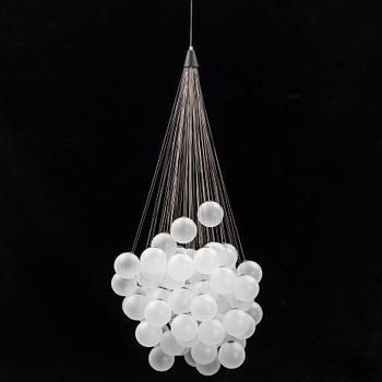 Daniel Rybakken, ceiling lamp, "Stochastic Opal", Luceplan, Italy.