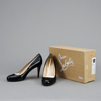 SKOR, "Ron ron 85 patent calf", Christian Louboutin.