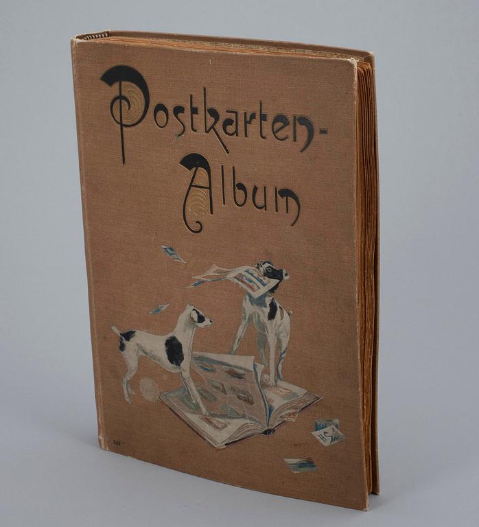 VYKORTSALBUM, ca 168 kort samt FOTOGRAFIER 10 st, motiv från Åland, 1900-talets början.