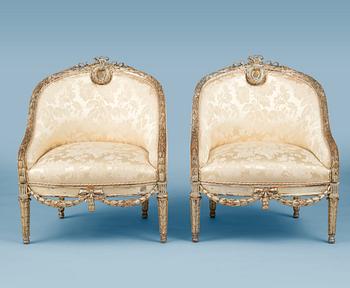A RUSSIAN IMPERIAL FURNITURE SET, 6 PIECES.