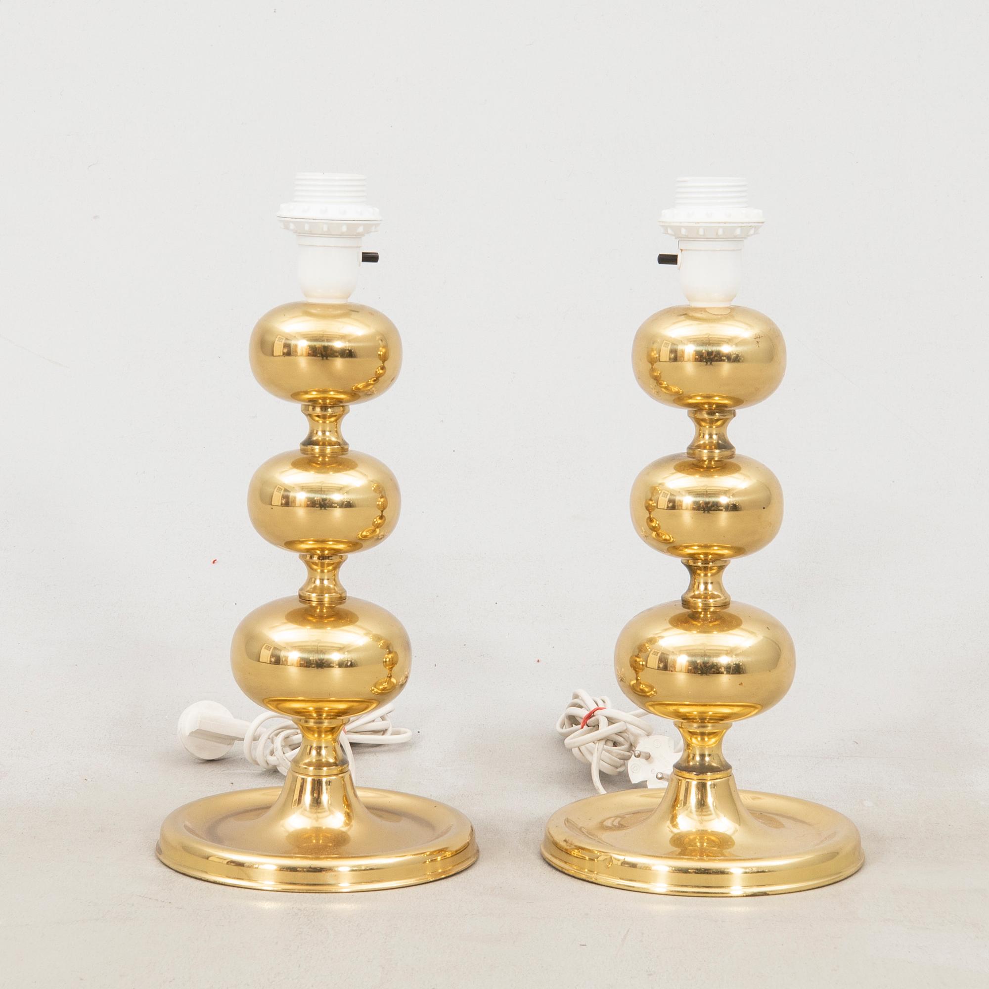 Table lamps, a pair, Nafa, late 20th century.