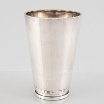 Sven Carlman, a silver beaker, CF Carlman, Stockholm 1965.