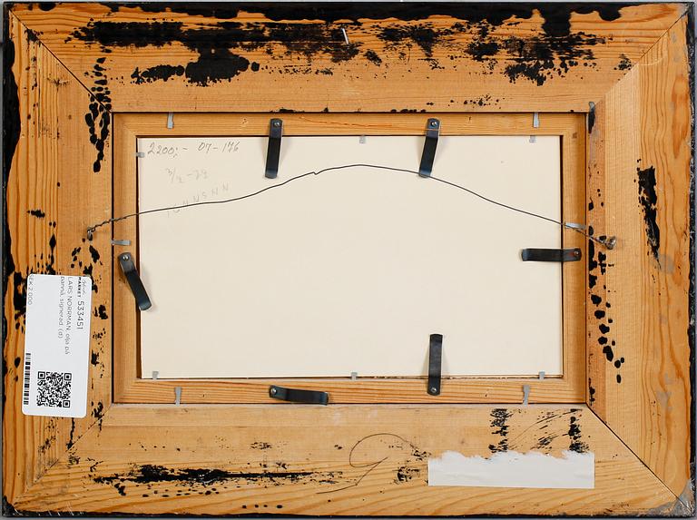 LARS NORRMAN, olja på pannå, signerad.