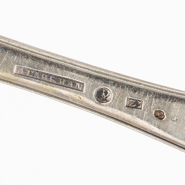 Jacob Ängman, smörknivar, 6 st, silver, "Rosenholm", GAB, Eskilstuna 1990-93.