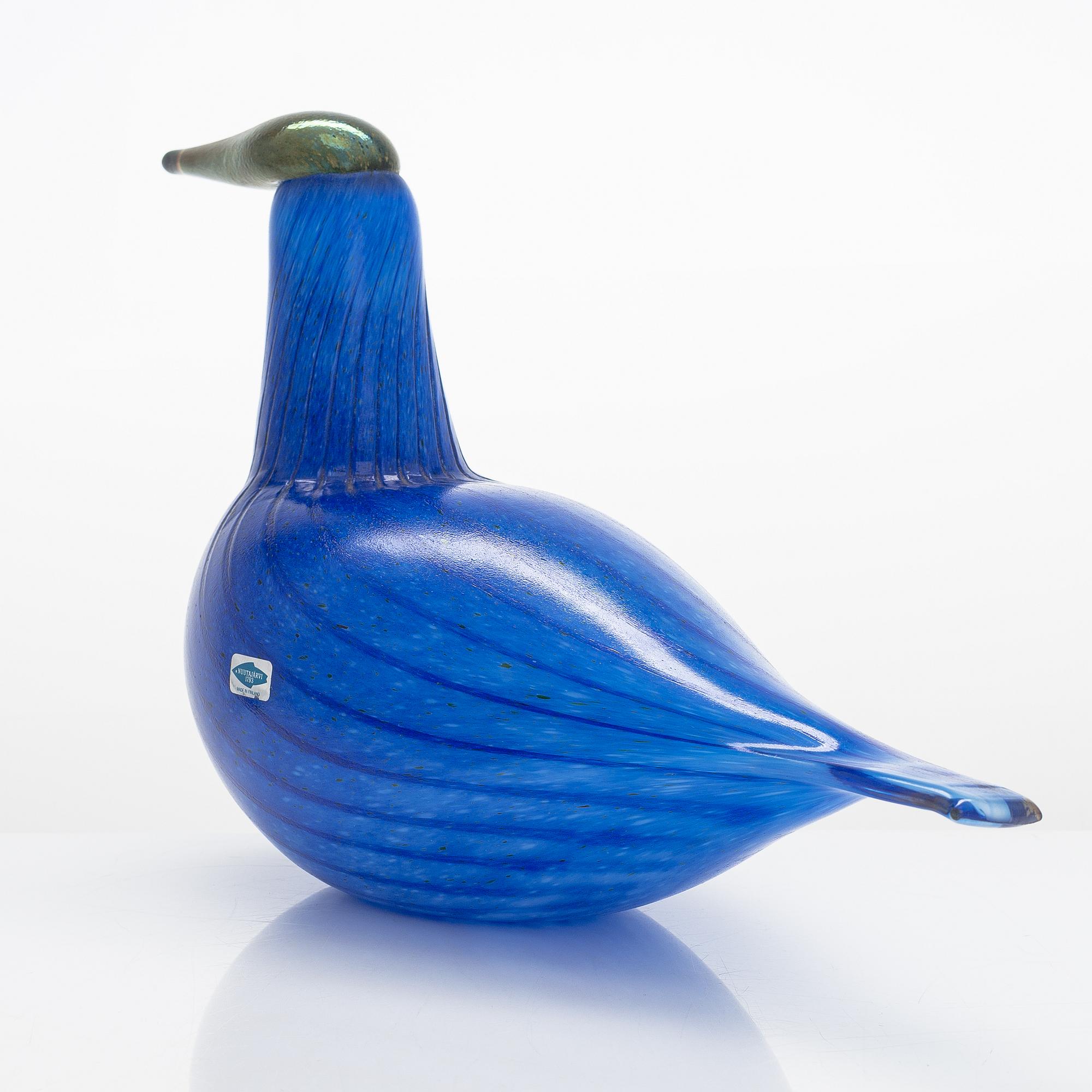 Oiva Toikka, Glass bird, Finland's 75th Independence Year, sign. Suomen sotka Oiva Toikka, Nuutajärvi 1992, 532/1992.