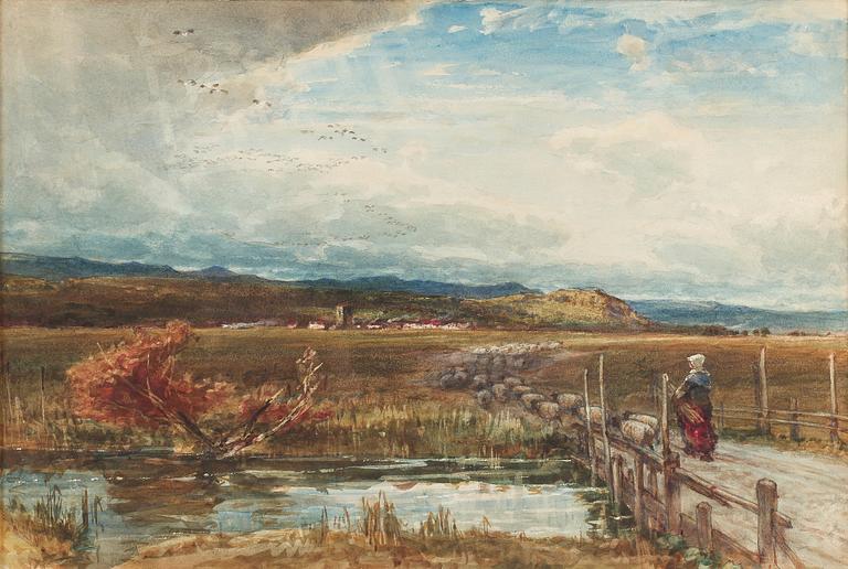 EDWIN JOHN ELLIS, tillskriven, akvarell, osignerad.