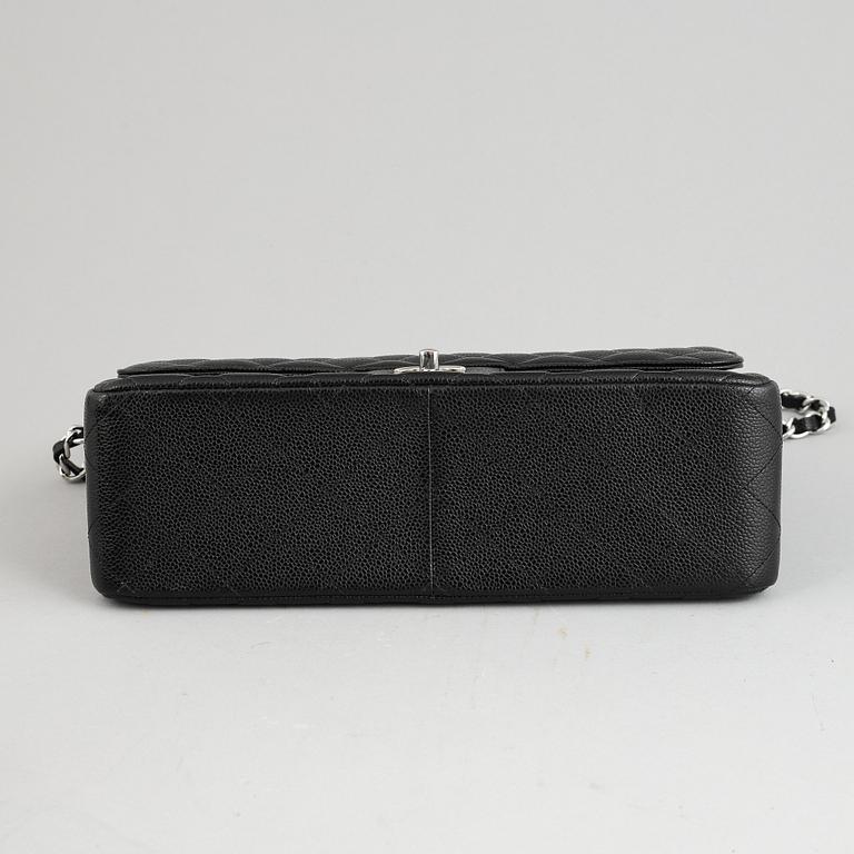 Chanel, a black caviar 'Jumbo Double Flap Bag', 2018.