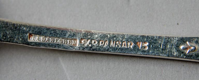 BESTICK, 134 delar, silver, "Rosen", bl a GAB och C.G. Hallberg.