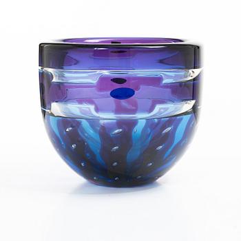 Erika Lagerbielke, vas, glas, unik, Orrefors Gallery, 1999.