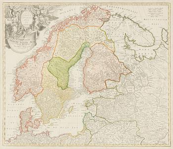 Johann Baptist Homann, "Scandinavia".