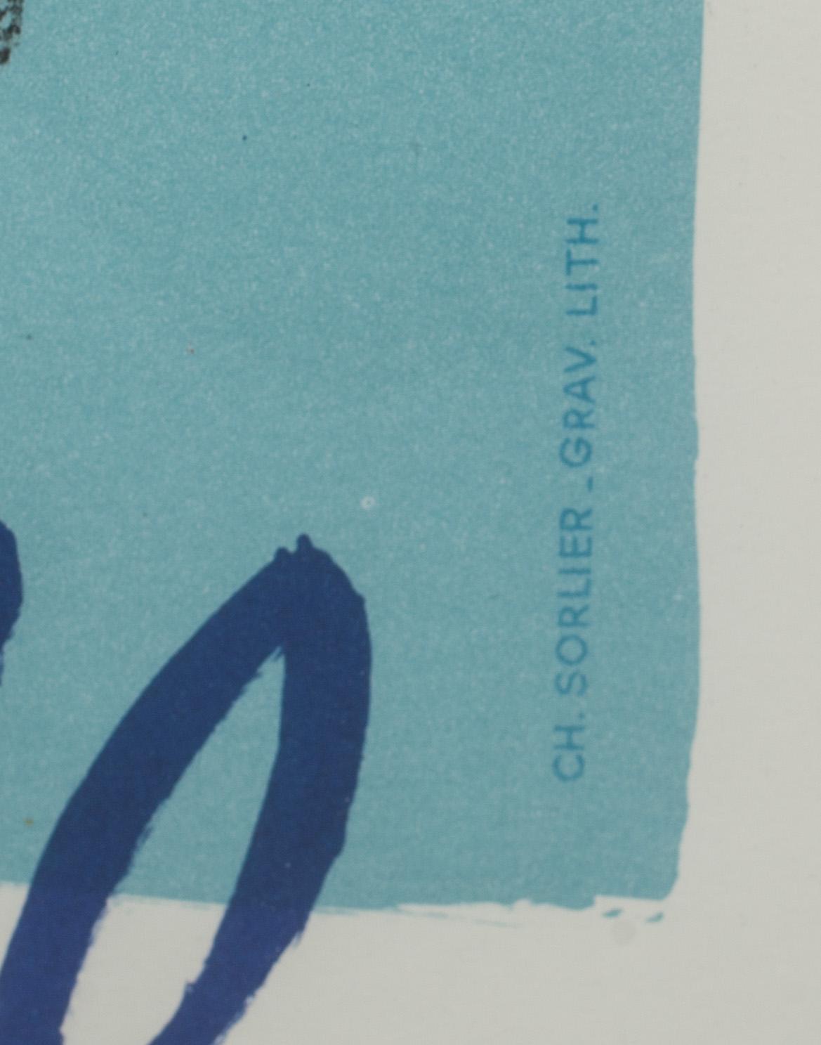 MARC CHAGALL, affisch, Mourlot, Paris 1969.