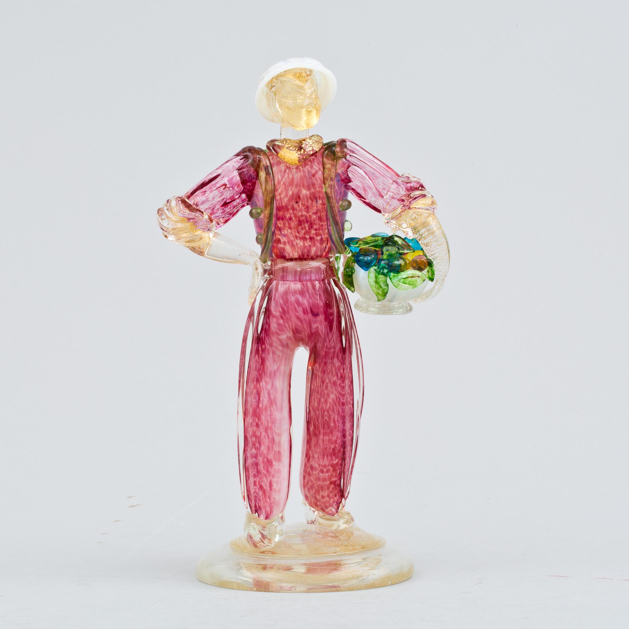 FIGURIN, glas, Murano.