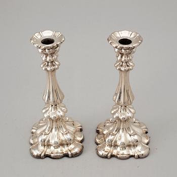 A pair of similar swedish silver candlesticks, K. Andersson, Stockholm 1927-28.