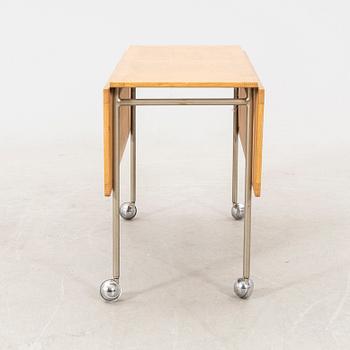 Bruno Mathsson, folding table / rolling table, "Berit", Bruno Mathsson International, Värnamo.