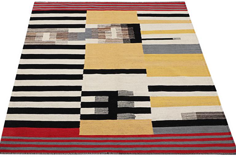 A carpet, kilim, modern design, c. 235 x 174 cm.