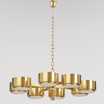 Hans-Agne Jakobsson, taklampa, modell "T 493/8", Hans-Agne Jakobsson AB, Markaryd, 1970-tal.