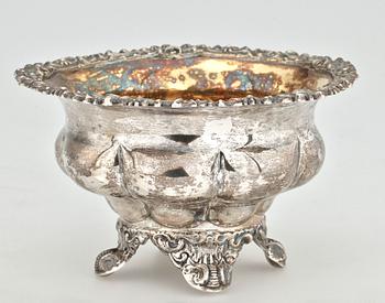 SÅSSKÅL, silver, nyrokoko, Carl Tengstedt, Göteborg. Verksam 1819-1862. Vikt ca 300 gram.