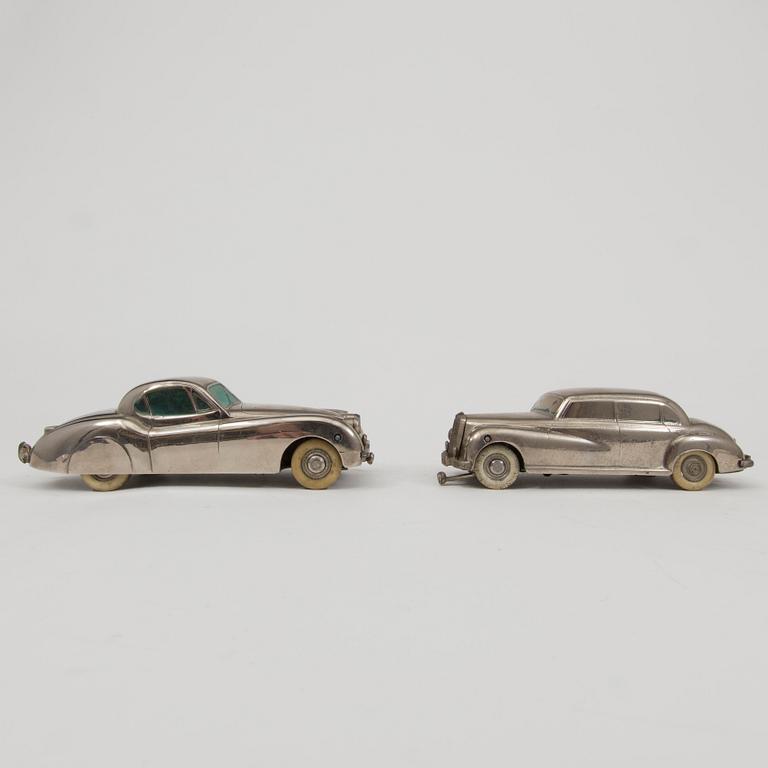 Four Prämeta toy cars Germany 1950s.