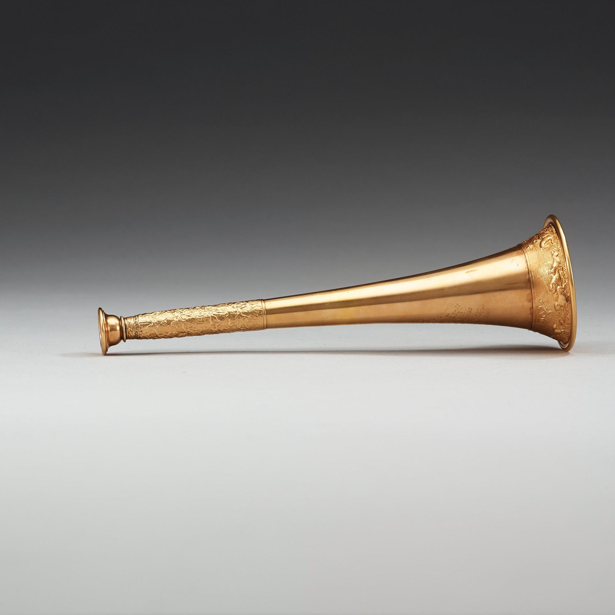 JAKTHORN, guld 15K, av Henry Potter & Co., London 1878.
