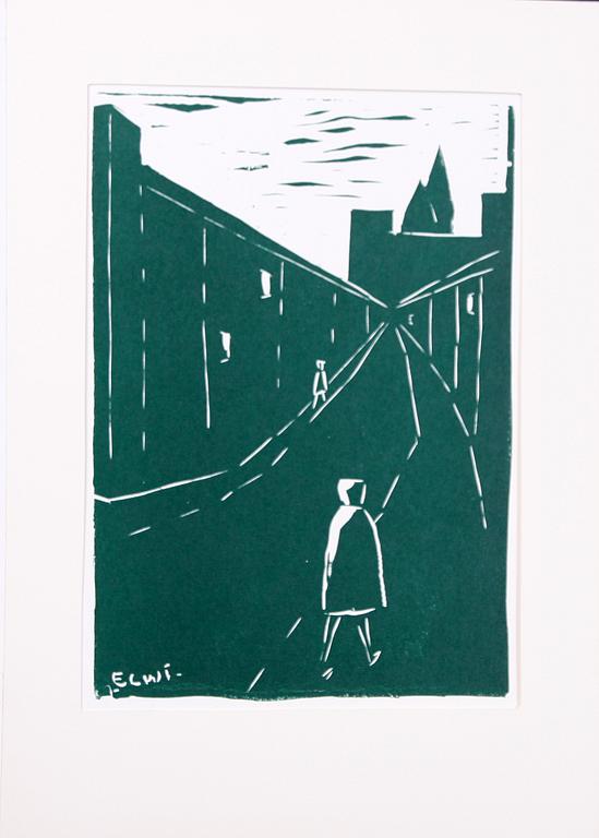 PARTI TECKNINGAR och GRAFIK, ca 45 delar.