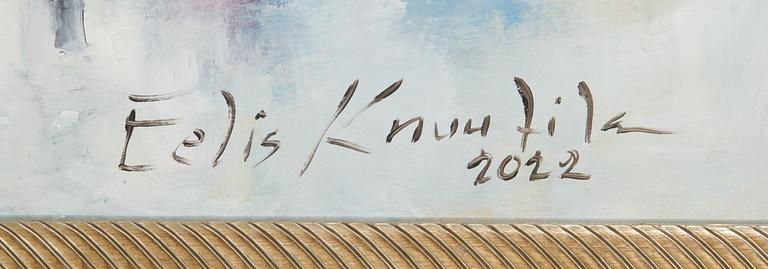 Eelis Knuutila, olja på pannå, signerad och daterad 2022.