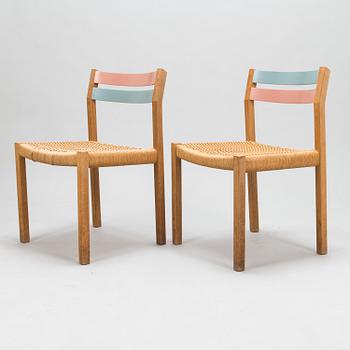 Jørgen H. Møller, six 1960's charis for J. L. Møller Models, Denmark.