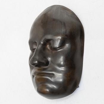Karl XII:s dödsmask, brons, troligen Finspångs bruk, 1900-tal.