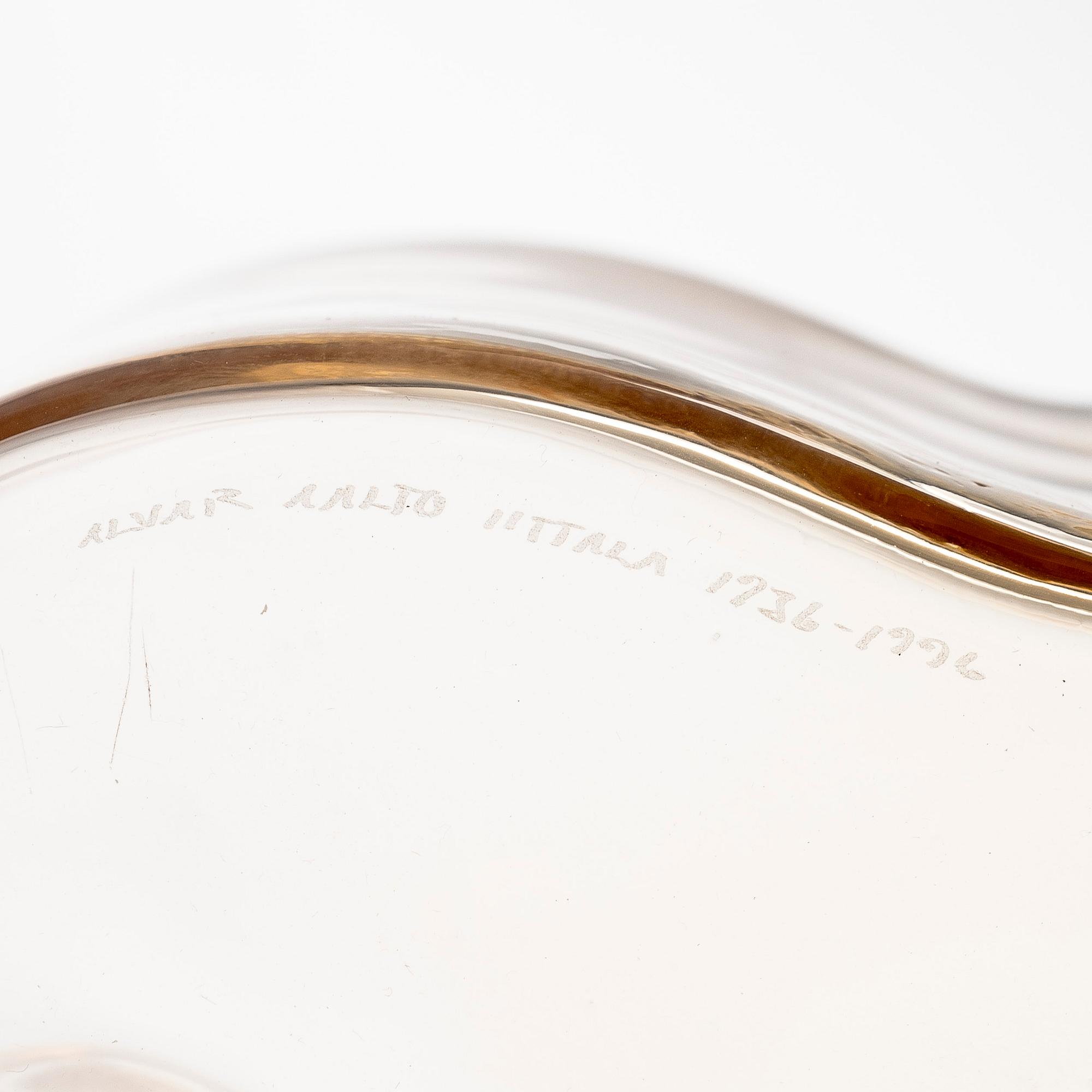 Alvar Aalto, vas, "3030", 60-årsjubileumsvas, signerad Alvar Aalto Iittala 1936-1996.